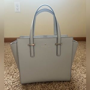 kate spade grey leather purse